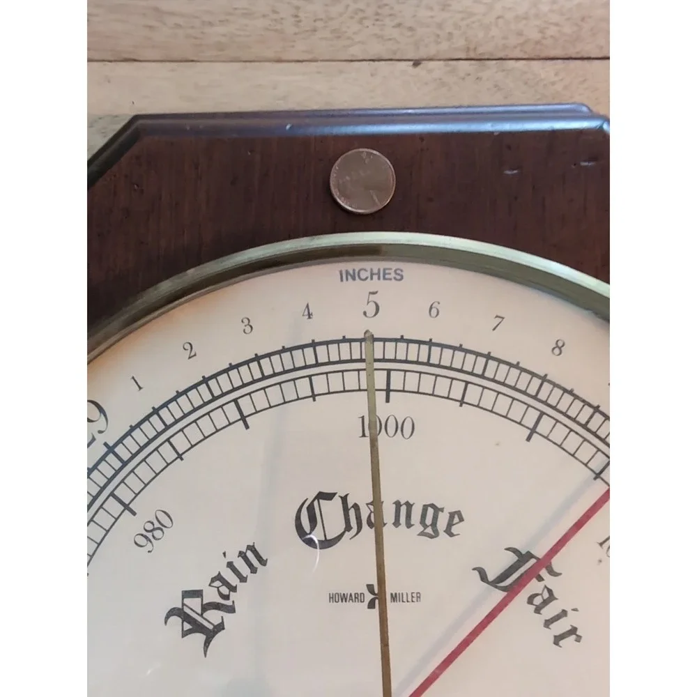 VINTAGE RARE HOWARD MILLER OCTAGON BAROMETER MODEL 5024